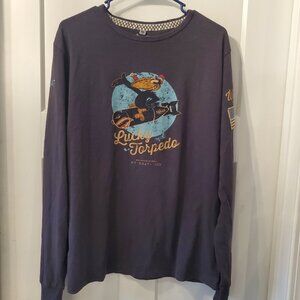 Warson Motors Lucky Torpedo Carbone Long Sleeve T-Shirt- Sz XL